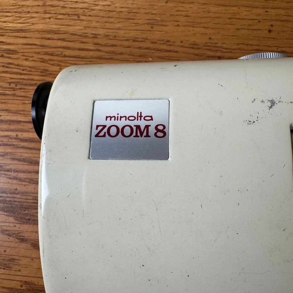 Vintage Minolta Zoom 8 Millimeter Movie Camera‎ Used Leather Case Untested